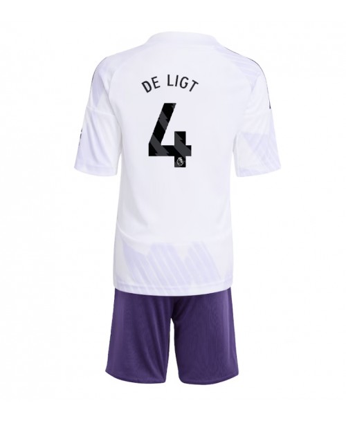 Günstige Manchester United Matthijs de Ligt #4 Auswärts Trikotsatzt Kinder 2025-26 Kurzarm (+ Kurze Hosen) Günstige Manchester United Matthijs de Ligt #4 Auswärts Trikotsatzt Kinder 2025-26 Kurzarm (+ Kurze Hosen)